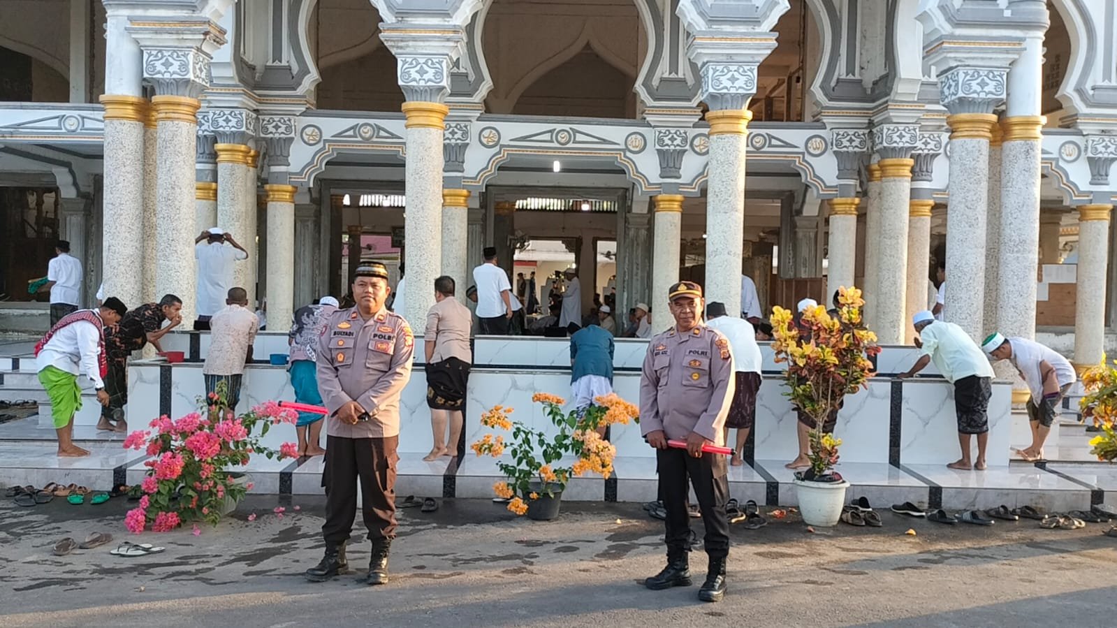 Polres Aceh Timur Gelar Pengamanan Sholat Idul Fitri 1444 H