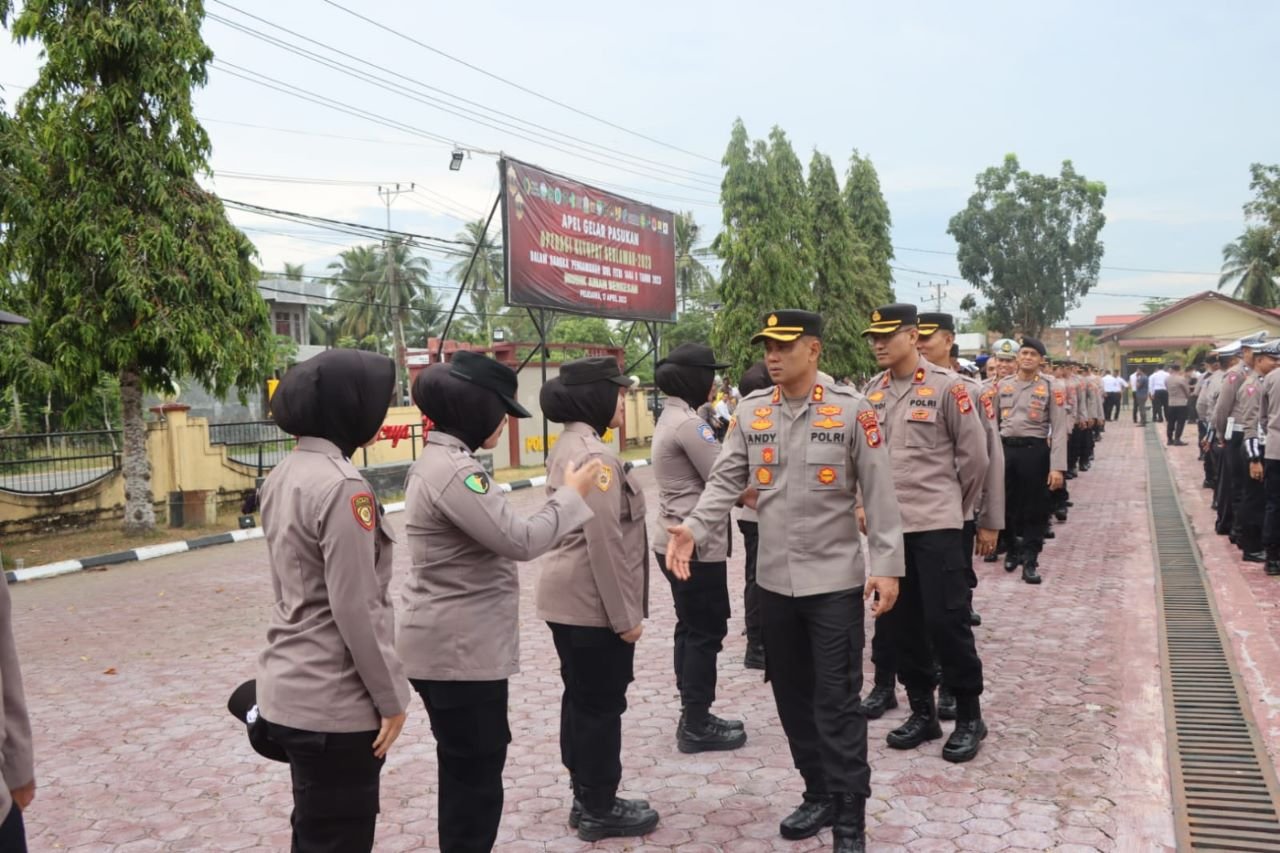 Pimpin Apel Usai Lebaran, Ini Kapolres Aceh Timur