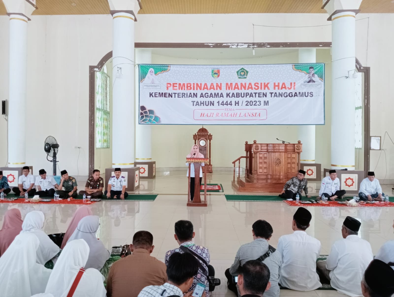Bupati Tanggamus Hadiri Sekaligus Membuka Langsung Pembinaan Manasik Haji