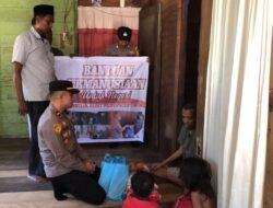 Bantuan Kemanusiaan Polsek Peureulak Barat Polres Aceh Timur Untuk Warganya