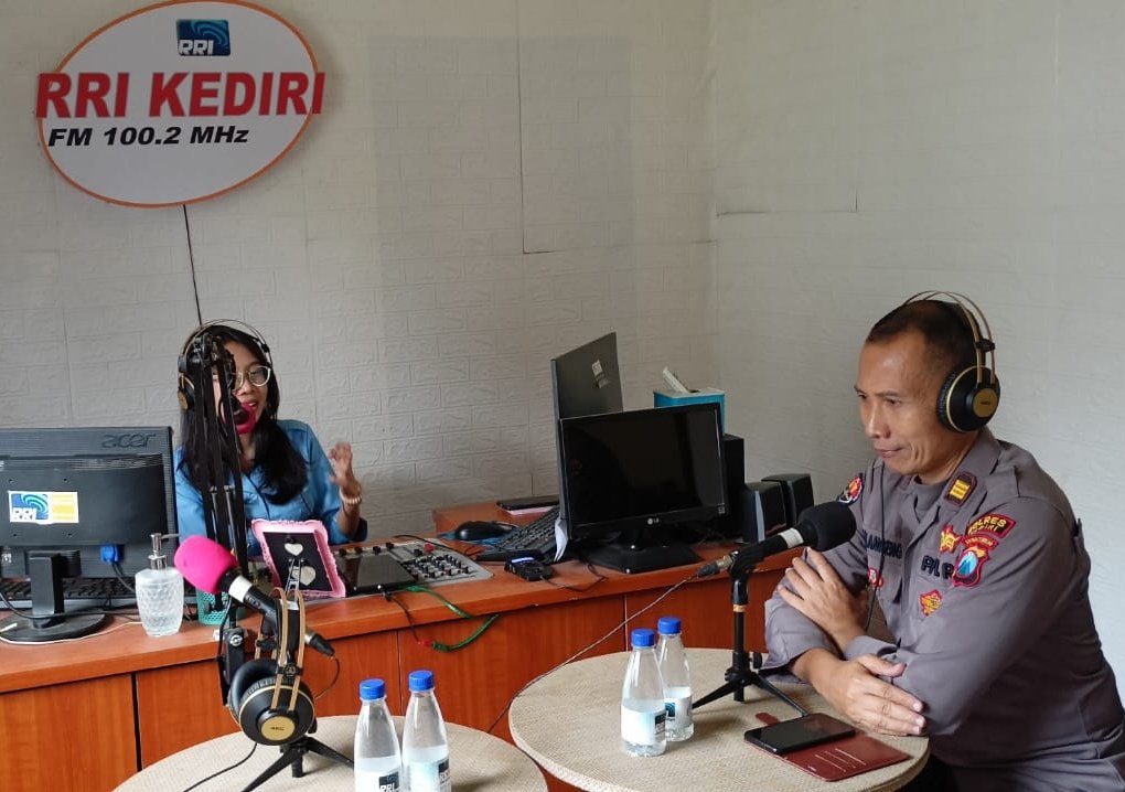 Gandeng Media, Polres Kediri Sampaikan Cara Cerdas Tangkal Hoax