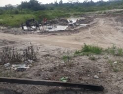 Lahan Diduga Milik Beruang Di Jadikan Aktivitas Tambang Timah Desa Pedindang