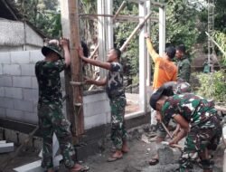 Hari Libur, Satgas TMMD Ke-116 Kodim 0815/Mojokerto Tetap Berkarya