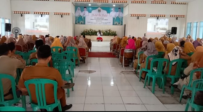 Bupati Tanggamus Hadiri Acara Halal Bihalal Keluarga Besar Dinas Pendidikan Tahun 2023