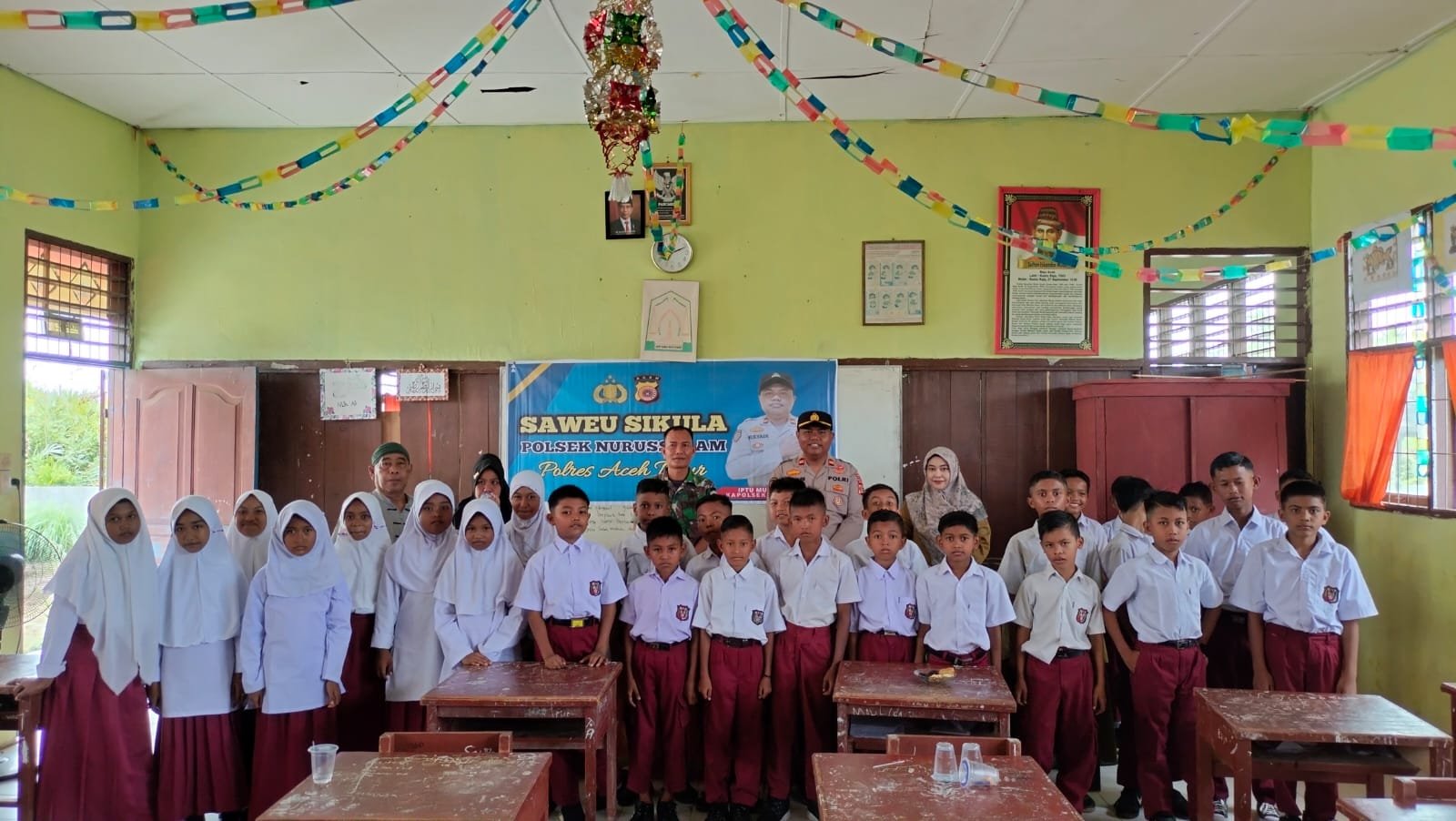Respon cepat Terdepan Kapolsek Nurussalam laksanakan Giat Saweu Sikula