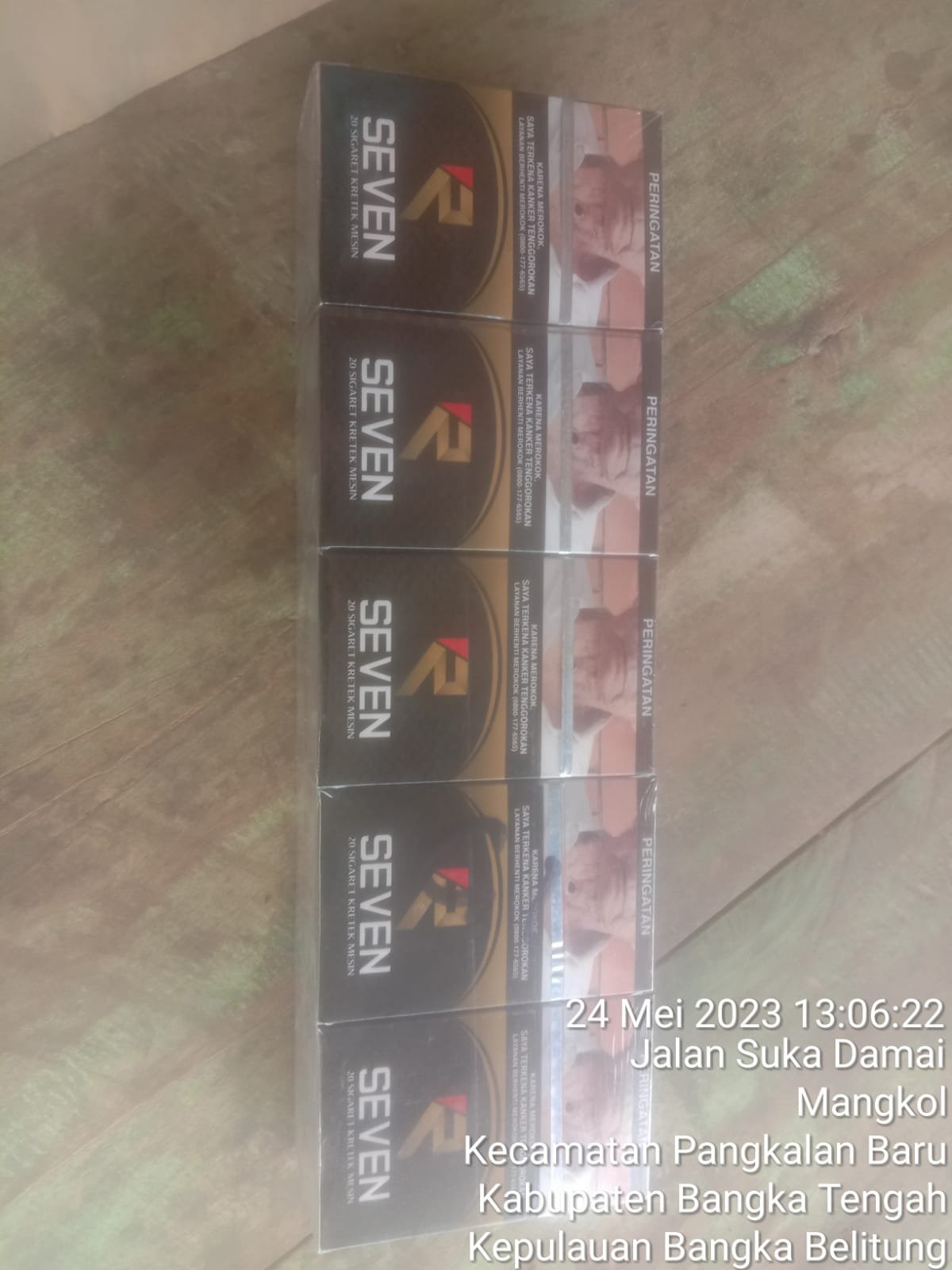 Toko Hari Mart di Bangka Tengah Jual Rokok Ilegal