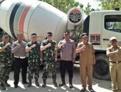 Polres Nganjuk Turunkan Puluhan Personel Dukung TNI Dalam Program TMMD