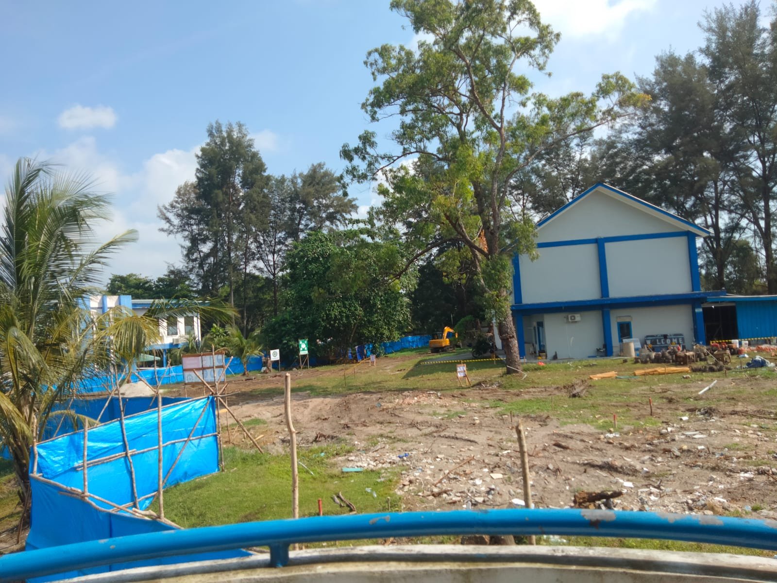 Proyek pembangunan gedung kuliah Polman dengan anggaran lumayan besar baru mencapai 17% dalam pengerjaan