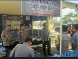 Polsek perlak barat Terima Kunjungan Tim Dirbinmas Polda Aceh, Tinjau Poskamling Gampong Beusa Seubrang Perlak Barat