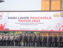 Kapolda Lampung Pimpin Upacara Peringatan Hari Lahir Pancasila