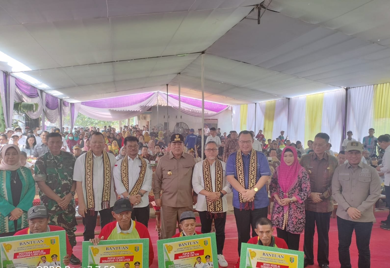 Bupati Tanggamus Sambut Menteri Pertanian Dan Menteri Perdagangan Serta Gubernur Lampung