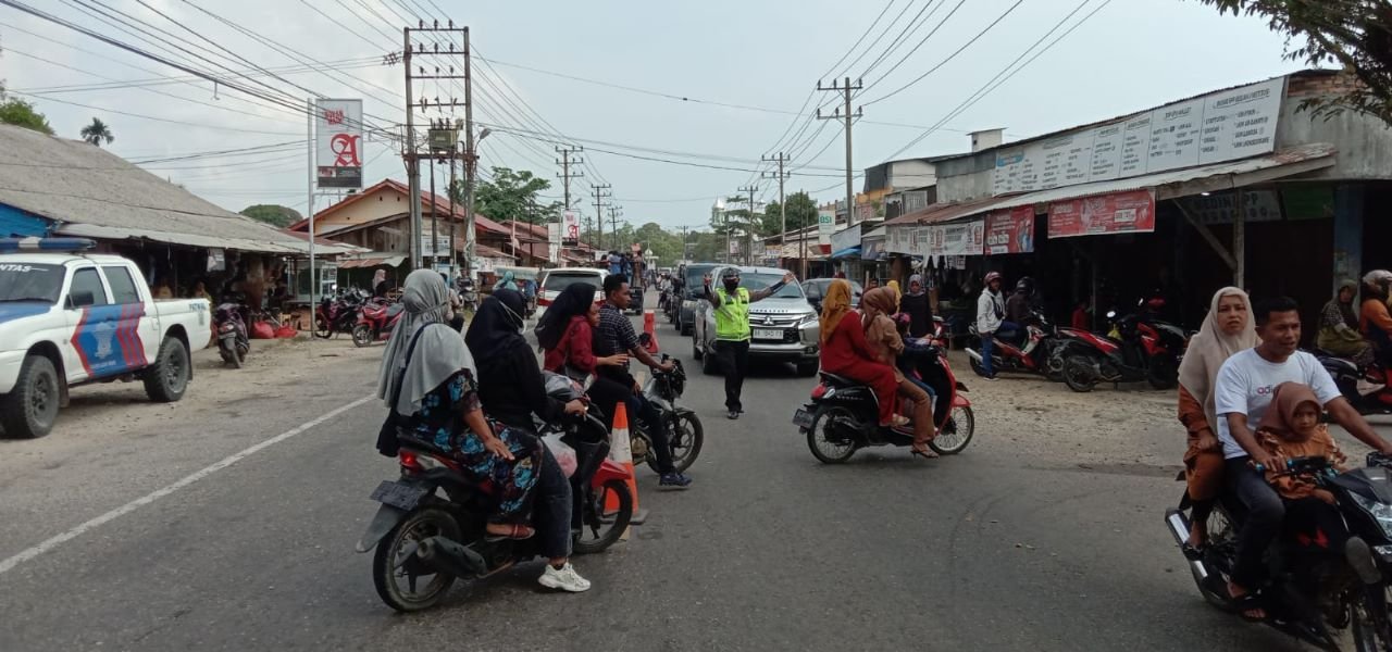 Polres Aceh Timur Antisipasi Kemacetan Libur Panjang