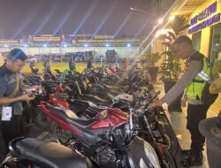 Respon Cepat Aduan 110, Polres Pamekasan Berhasil Amankan Belasan Motor Knalpot Brong