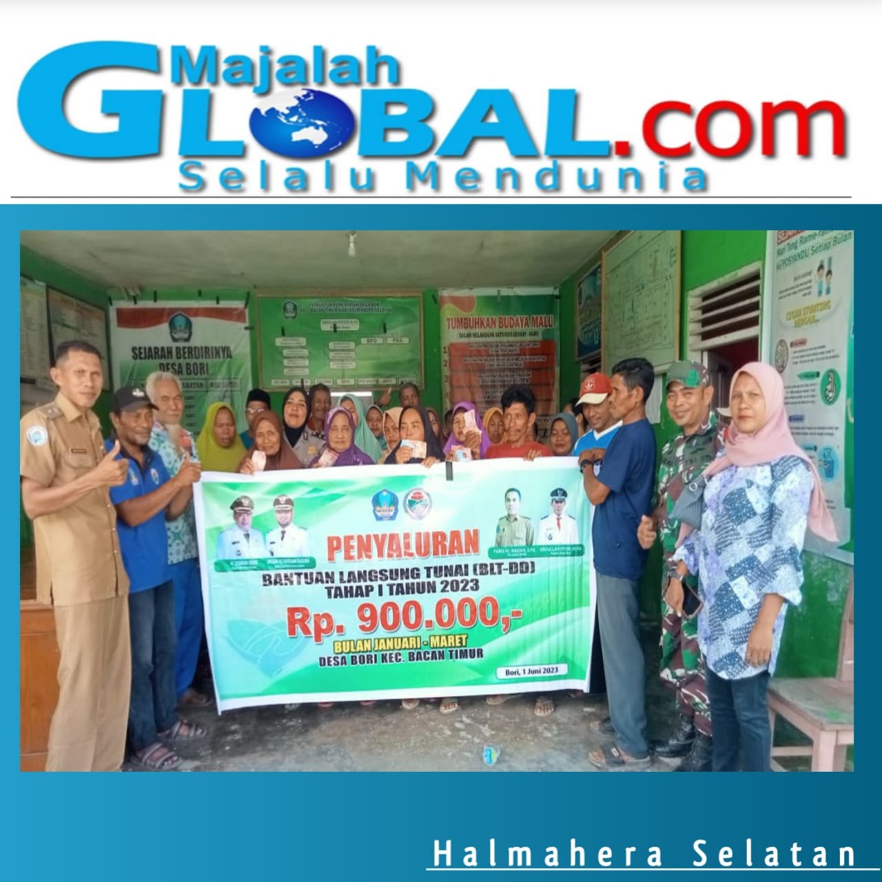 Kades Desa Bori Salurkan BLT Tahap I Tahun 2023