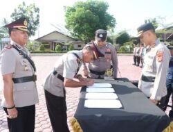 Polres Aceh Timur Gelar Sertijab Wakapolres, Kabag Ops, Kasat Intel, Hingga Kapolsek