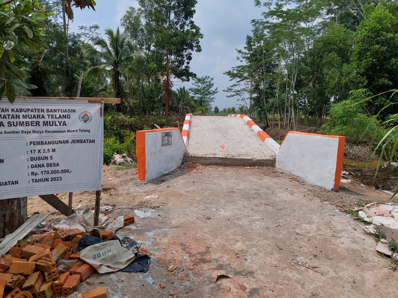 Masyarakat Desa Sumber Mulya Sambut Baik Pembangunan Jembatan Penghubung Dusun 5