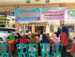 Koramil 0815/08 Dawarblandong Bareng UPT PKM Gelar Layanan Kesehatan Vaksinasi Booster