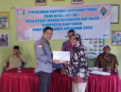Pemdes Upang Marga salurkan BLT Dana Desa Triwulan 2 tahun 2023