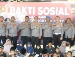 Polres Aceh timur Gelar Berbagai Kegiatan Sosial Sambut Hari Bhayangkara Ke-77