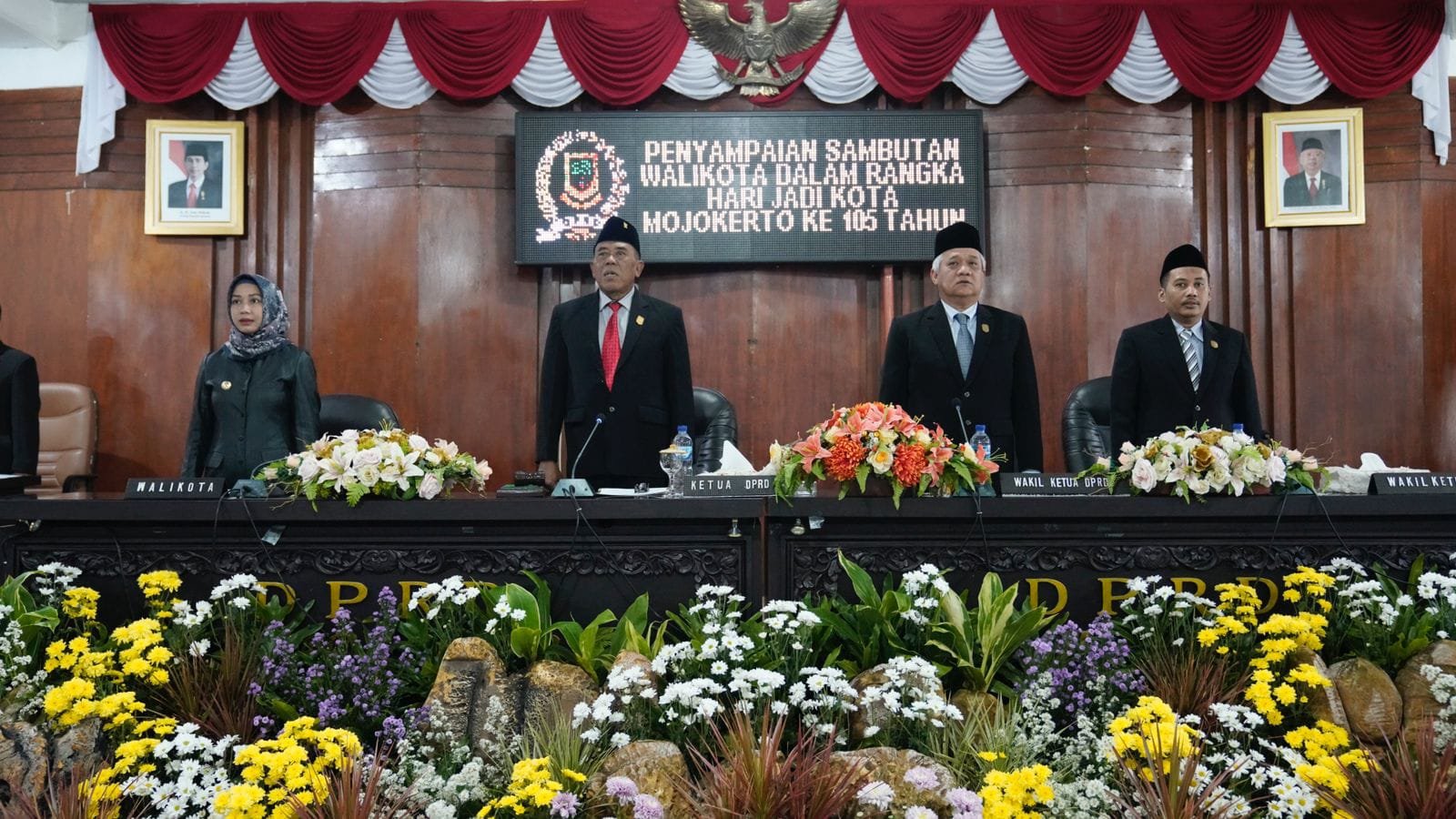 Sidang Paripurna Istimewa Hari Jadi KE-105, Wali Kota Sampaikan Capaian Pemkot Mojokerto