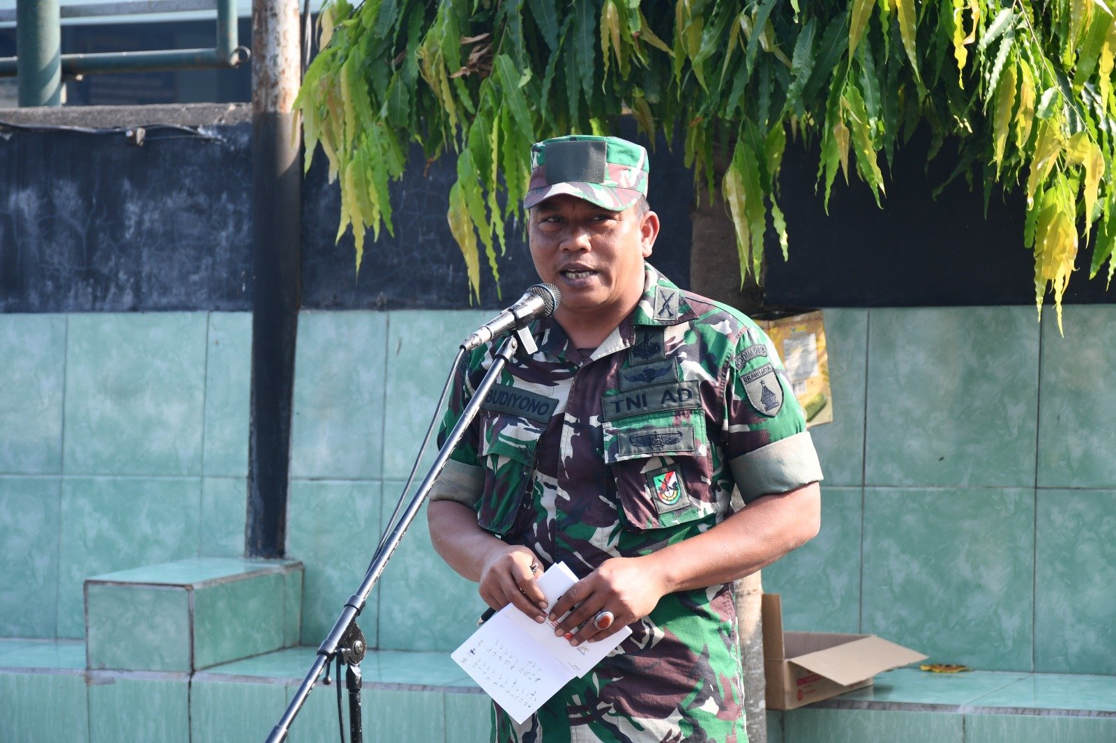 Tampil Garang Tetap Bersahaja, Babinsa Kodim 0815/Mojokerto Geber SPM Honda Trail CRF 150 L