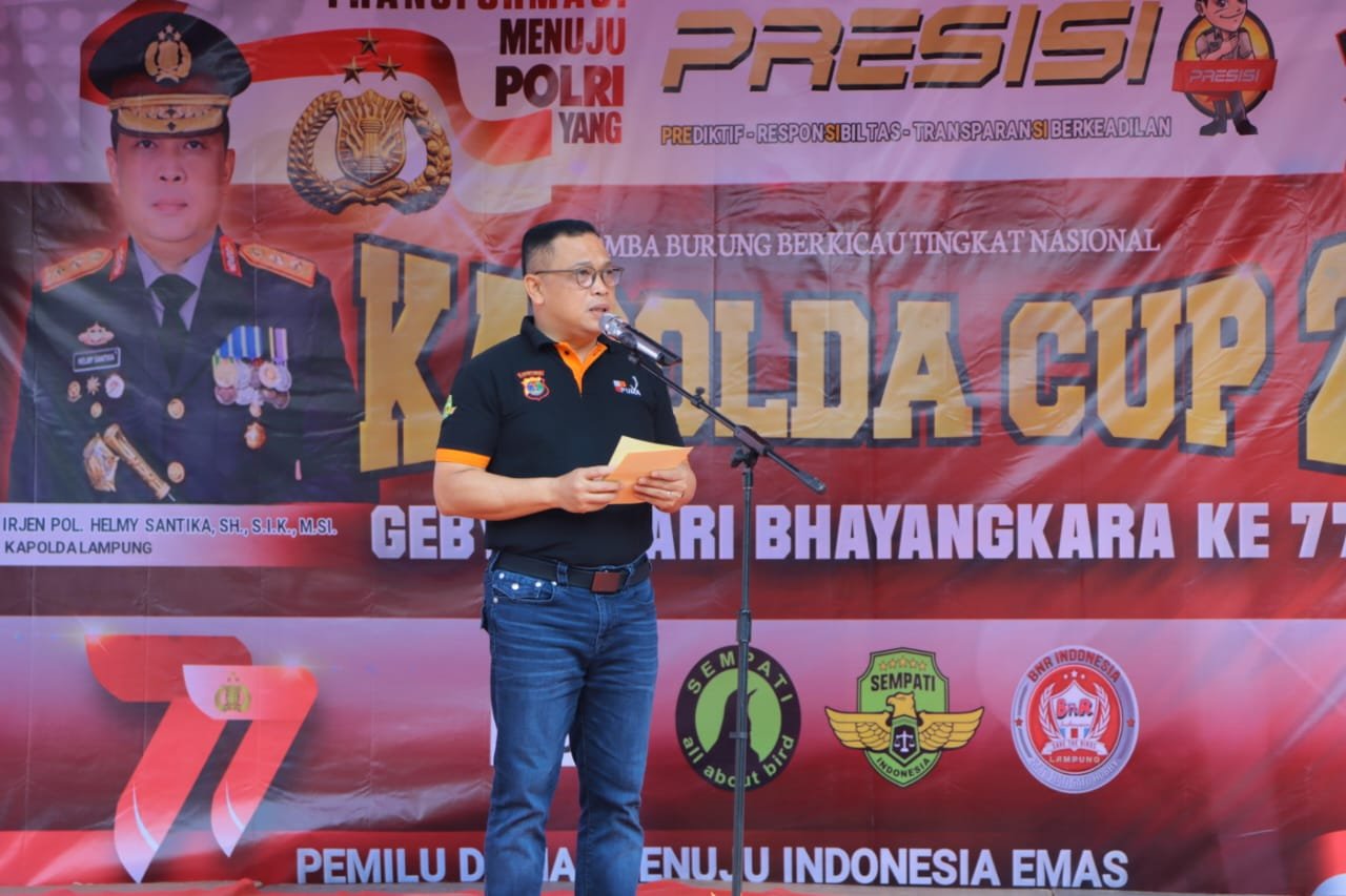Kapolda Gelar Lomba Burung Kicau Dalm Rangkaian Hut Bhayangkara Ke 77
