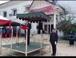 Sekda Aceh Timur Pimpin Upacara Peringatan Hari Otonomi Daerah XXVII