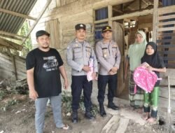 Jelang Tahun Ajaran Baru, Polsek Serbajadi Polres Aceh Timur Bantu Peralatan Sekolah Kepada Anak Yatim