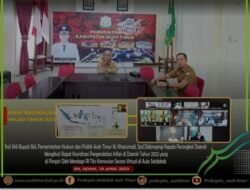 Pemkab Aceh timur Ikut Rapat koordinasi Pengendalian inflasi secara virtual