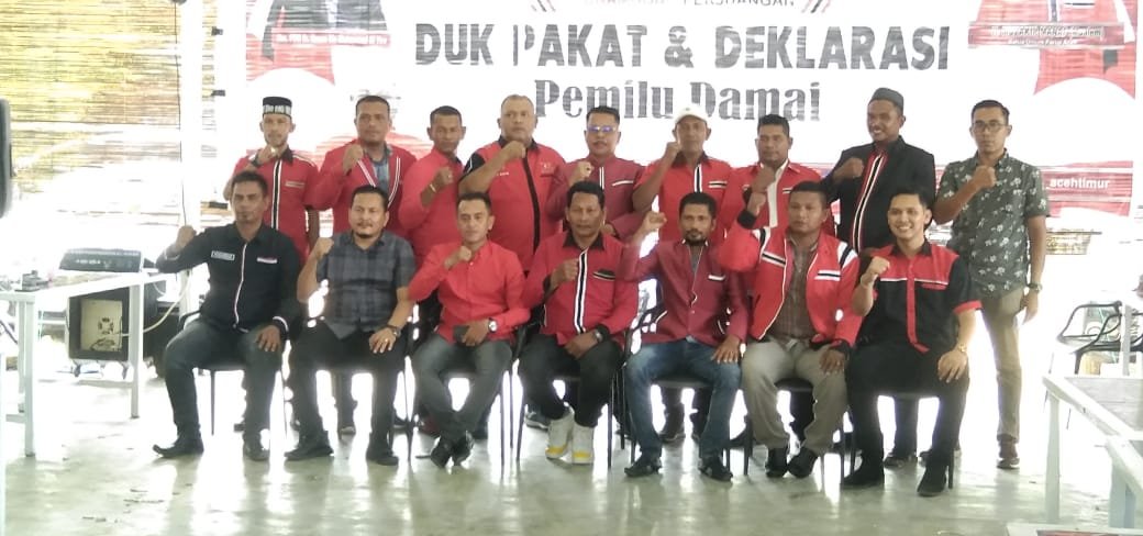 "Duk Pakat dan Deklarasi Pemilu Damai" Dilaksanakan Oleh DPW Partai PA Aceh Timur