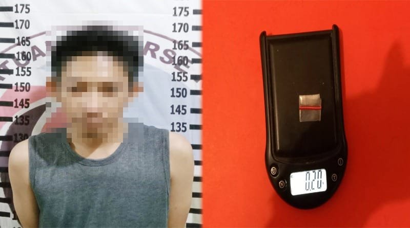 Warga Menggala Kota Ditangkap Satresnarkoba Polres Tulang Bawang