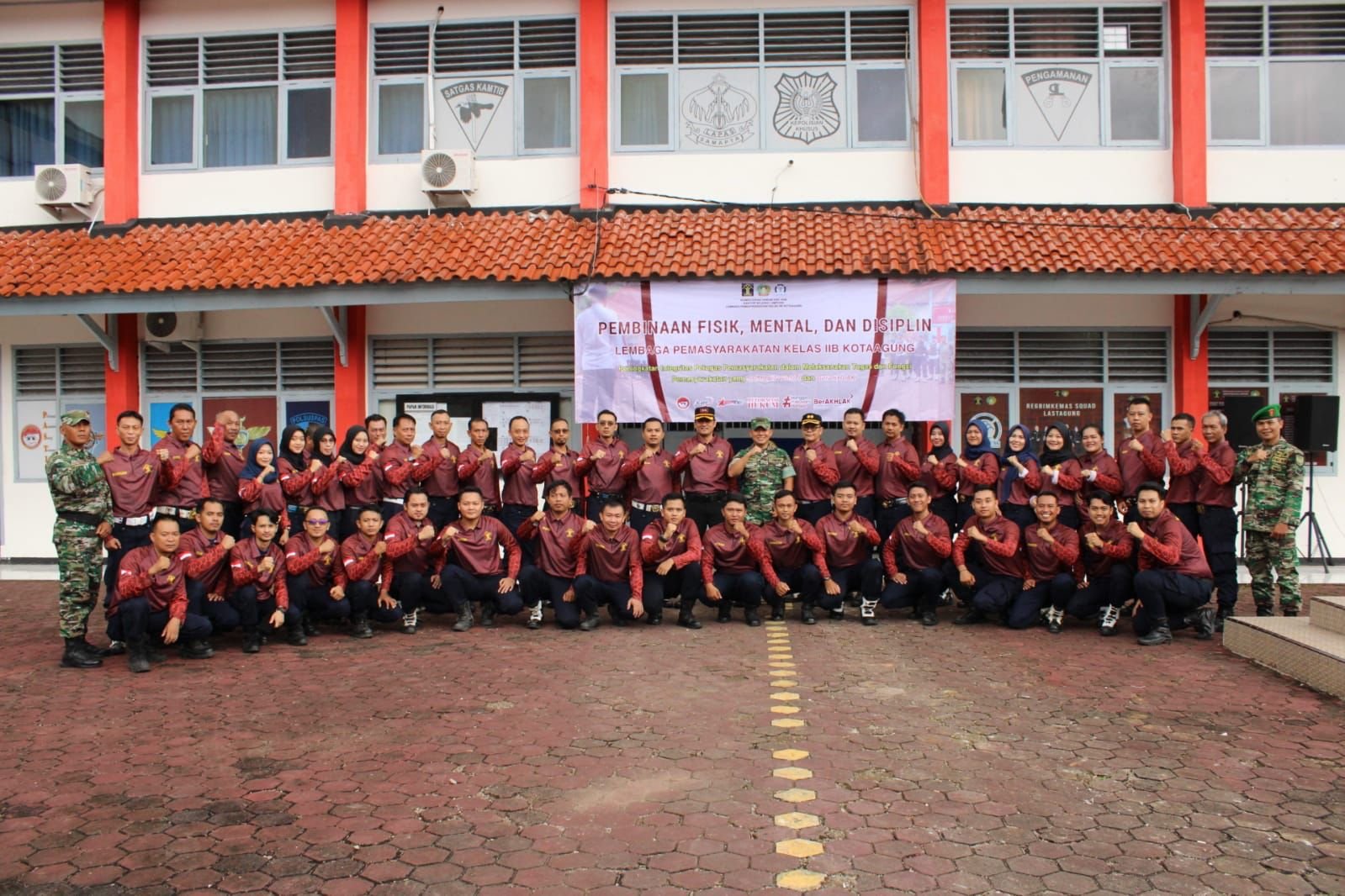 Perkuat Integritas Dan Disiplin Petugas, Lapas Kotaagung Gelar FMD Bagi Pegawai Bersama Kodim Tanggamus