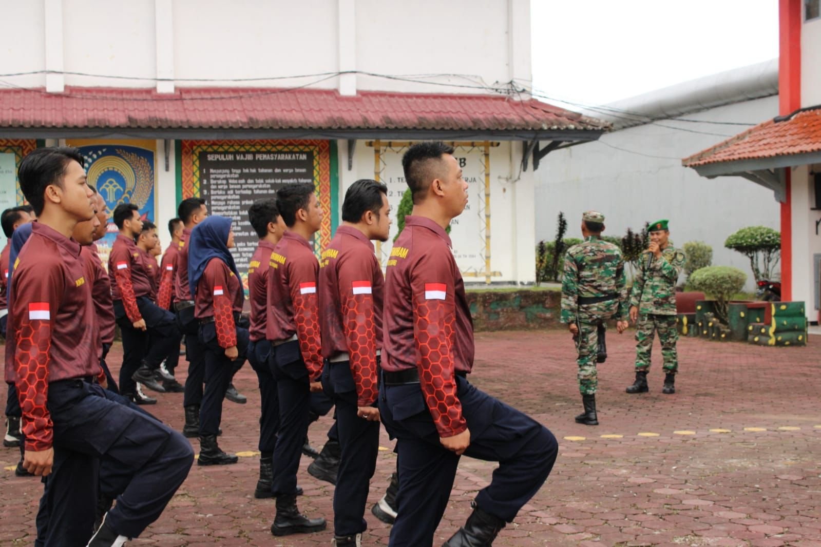 Perkuat Integritas Dan Disiplin Petugas, Lapas Kotaagung Gelar FMD Bagi Pegawai Bersama Kodim Tanggamus