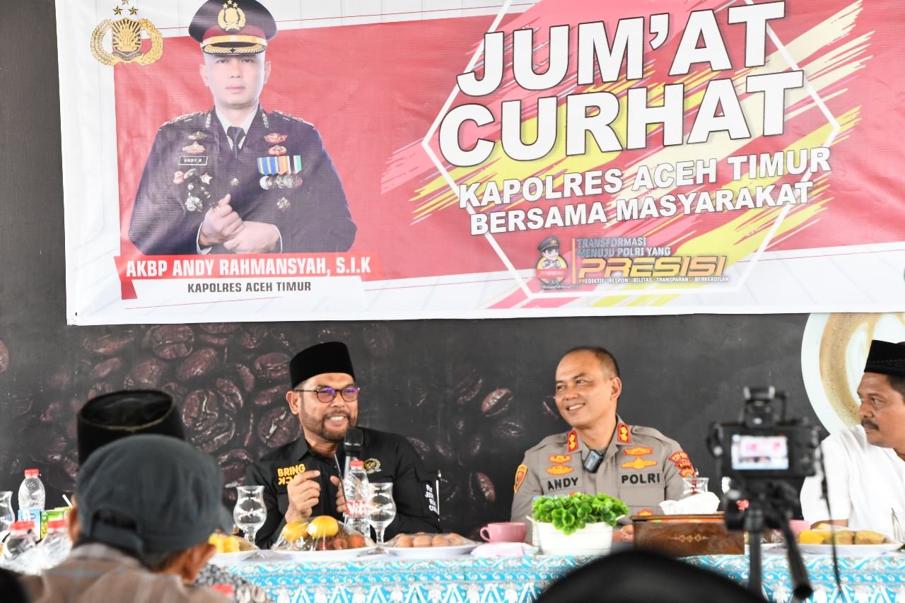 Anggota Komisi III DPR RI Apresiasi Kapolres Aceh Timur Dalam Serap Keluhan Masyarakat Melalui Jumat Curhat