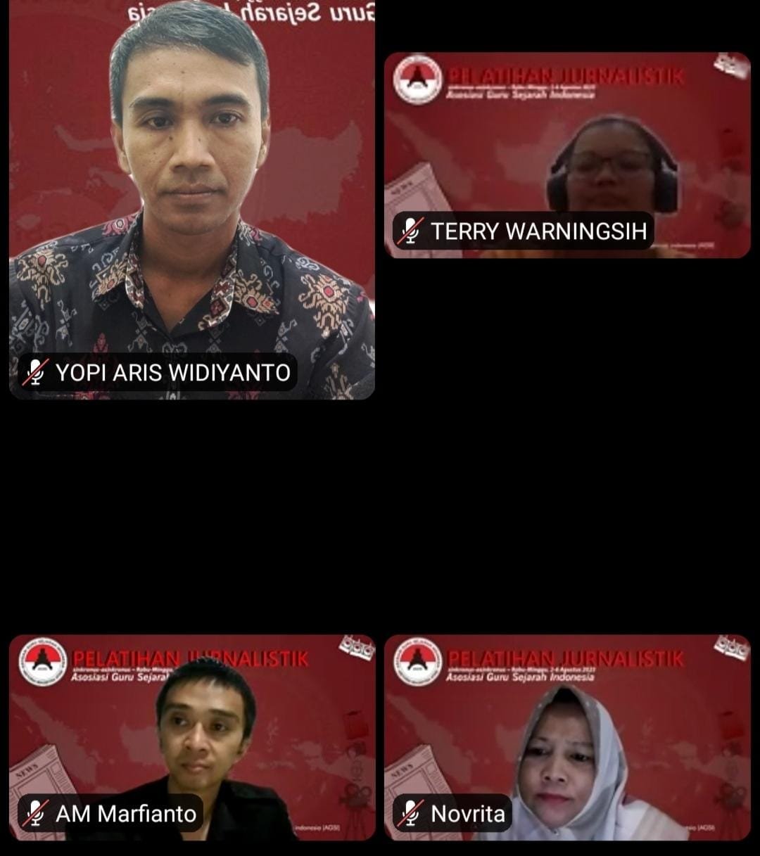Guru Sejarah di Nusa Tenggara Barat Ikuti Pelatihan Jurnalistik Yang Digelar Oleh Bidang Humas AGSI