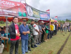 Turnamen Bola Kaki Antar Gampong Dimulai Ketua APDESI Aceh Timur Berikan Kata-Kata Sambutan