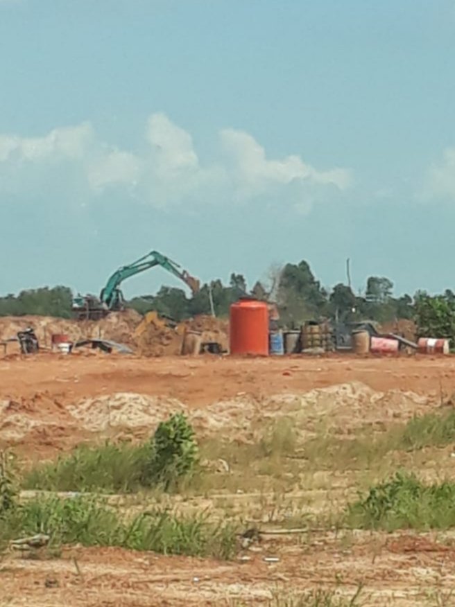Aktivitas Tambang Timah di Duga Milik Dika Tanpa Tersentuh Aparat Penegak Hukum Desa Keposang Kecamatan Toboali