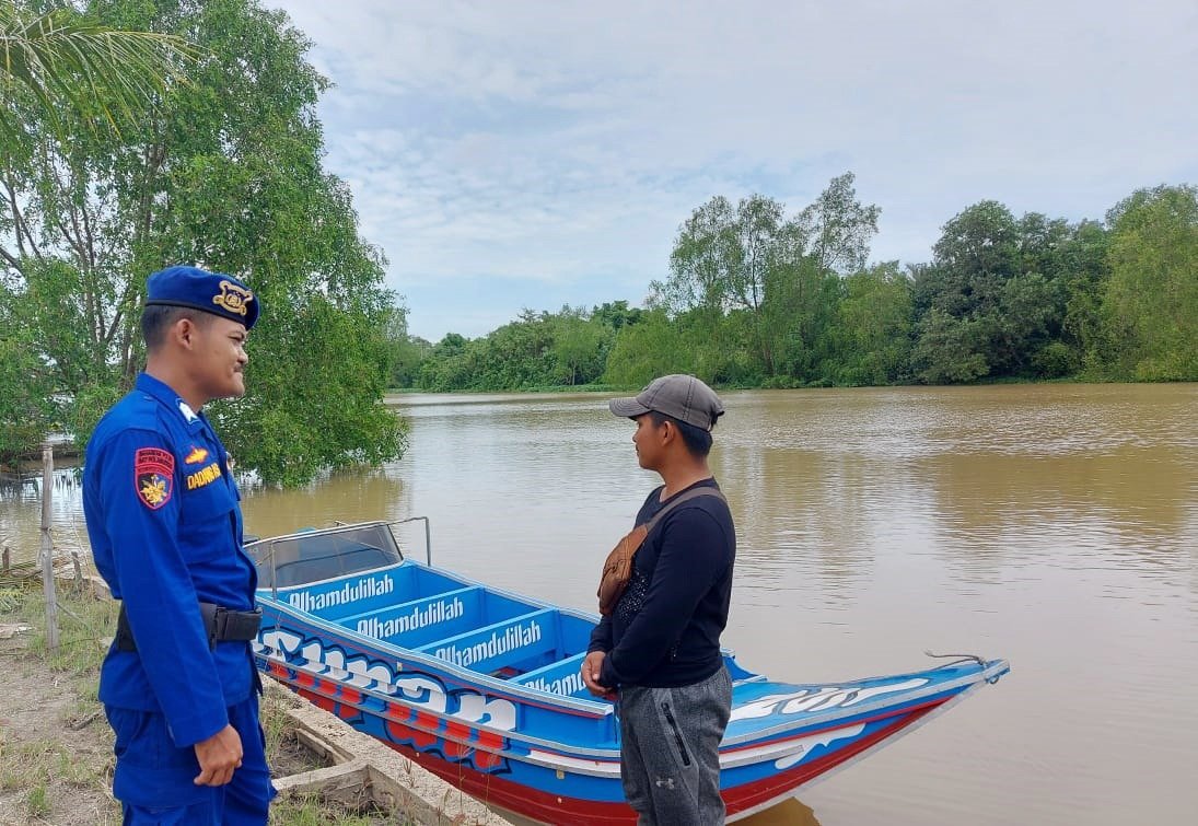 SAT Polairud Polres Tulang Bawang Laksanakan Binmas Air Dengan Sasaran Motoris