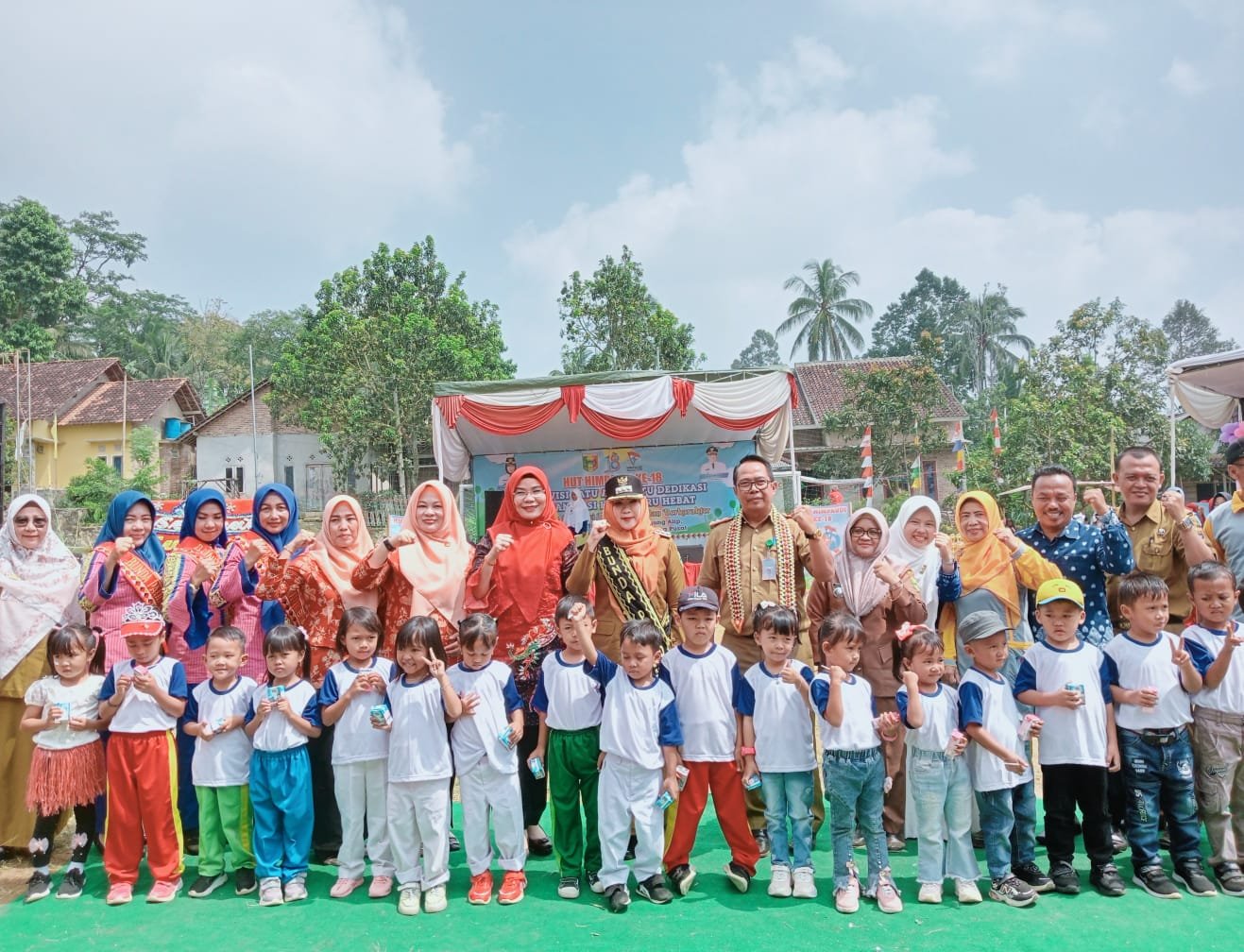 Bupati Tanggamus Hadiri Dan Ucapkan Selamat Ulang Tahun Himpaudi Yang Ke - 18  Tahun 2023