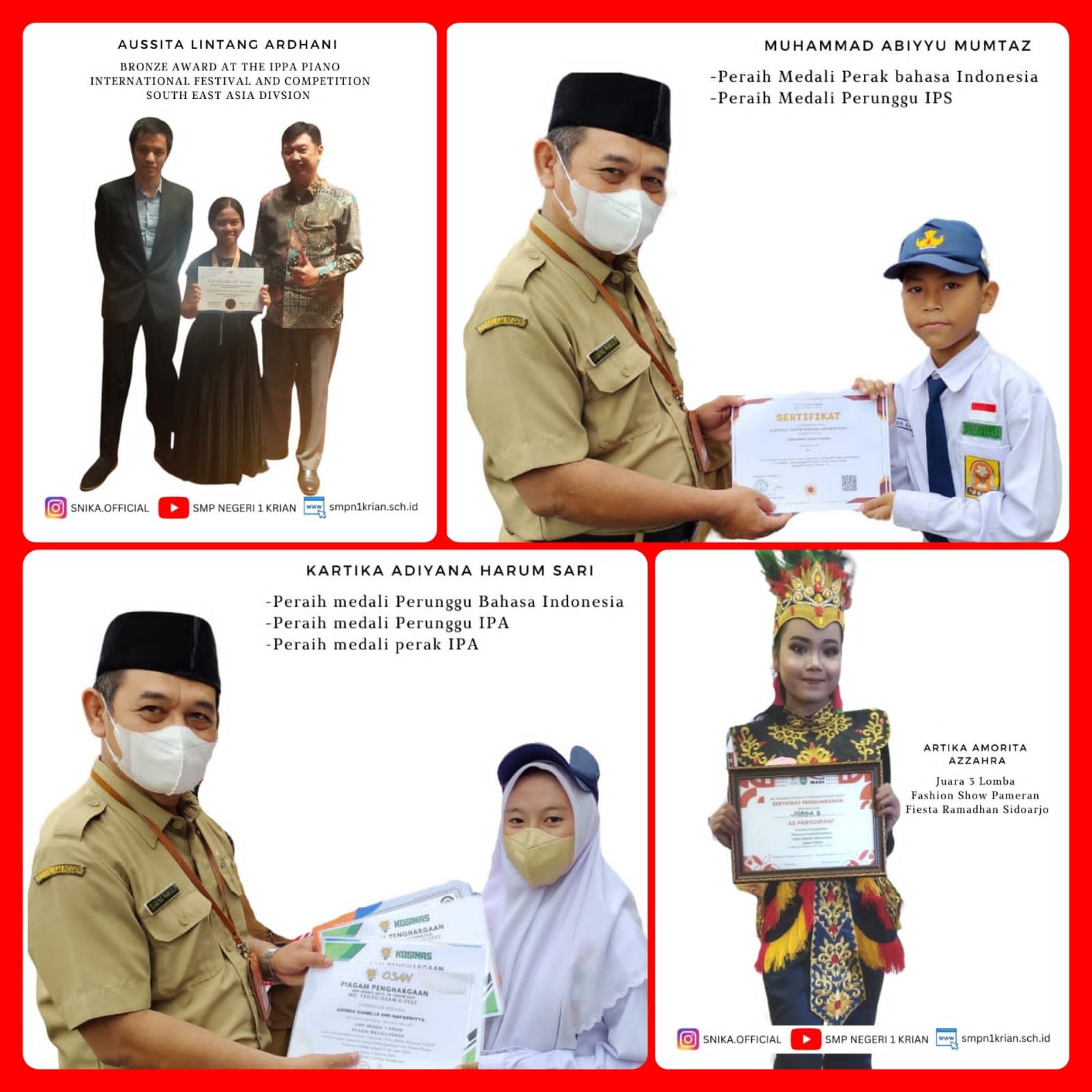 Murid SMPN 1 Krian Wakili Wushu Sidoarjo Bertanding di Porprov