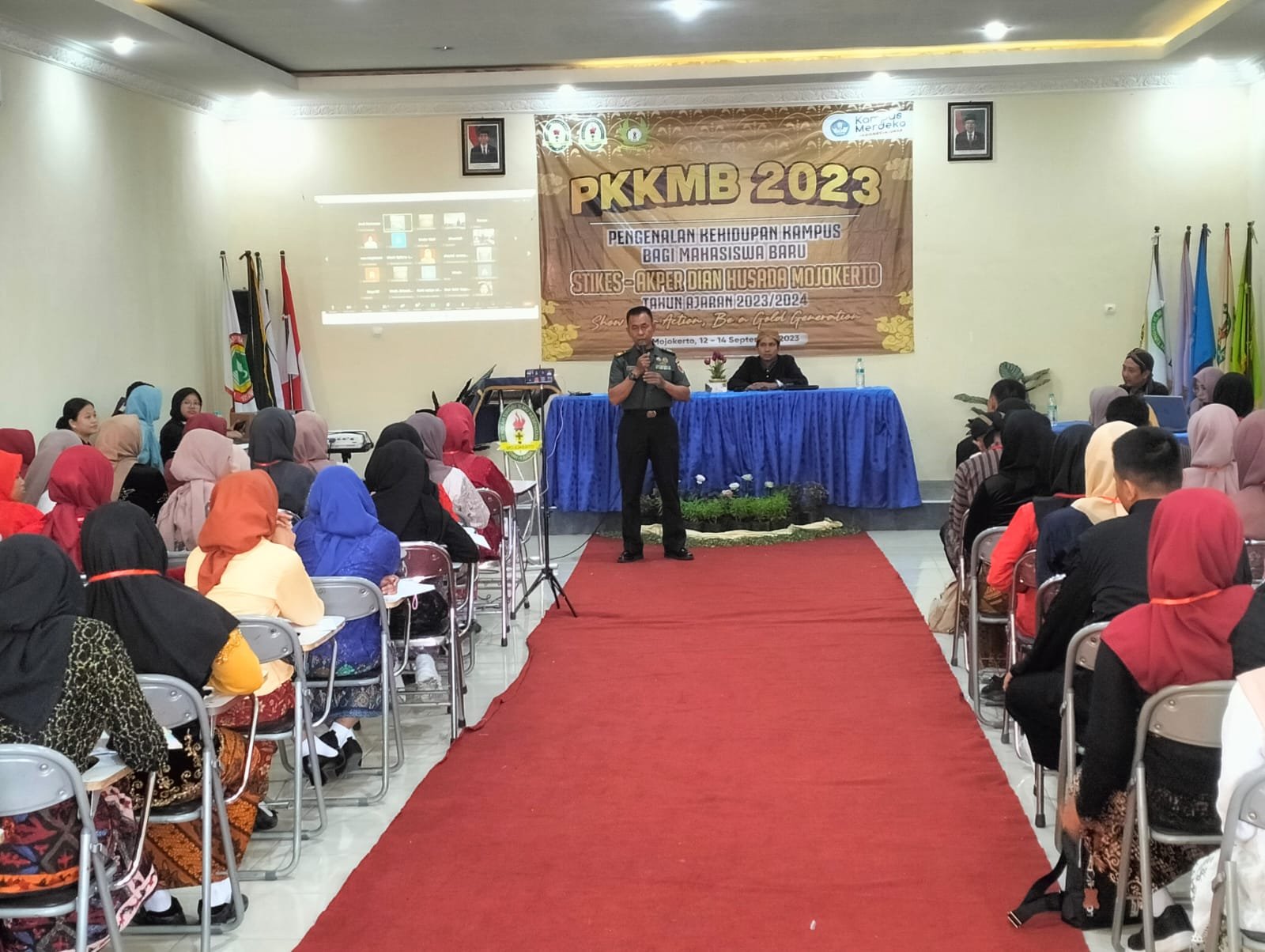 PKKMB STIKes Dian Husada, Danramil Puri Sampaikan Generasi Muda Harus Paham Sejarah Bangsa