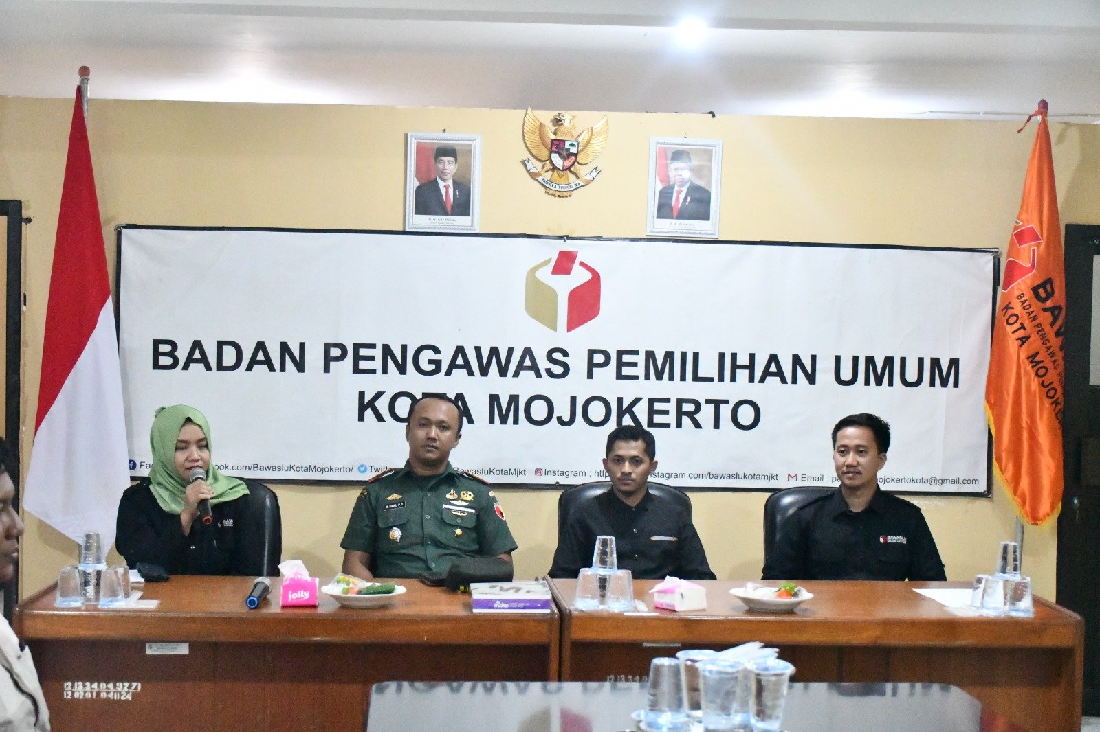 Dandim Mojokerto Silaturahmi Dengan Bawaslu Kabupaten & Kota Mojokerto