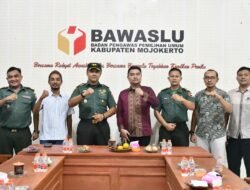 Dandim Mojokerto Silaturahmi Dengan Bawaslu Kabupaten & Kota Mojokerto