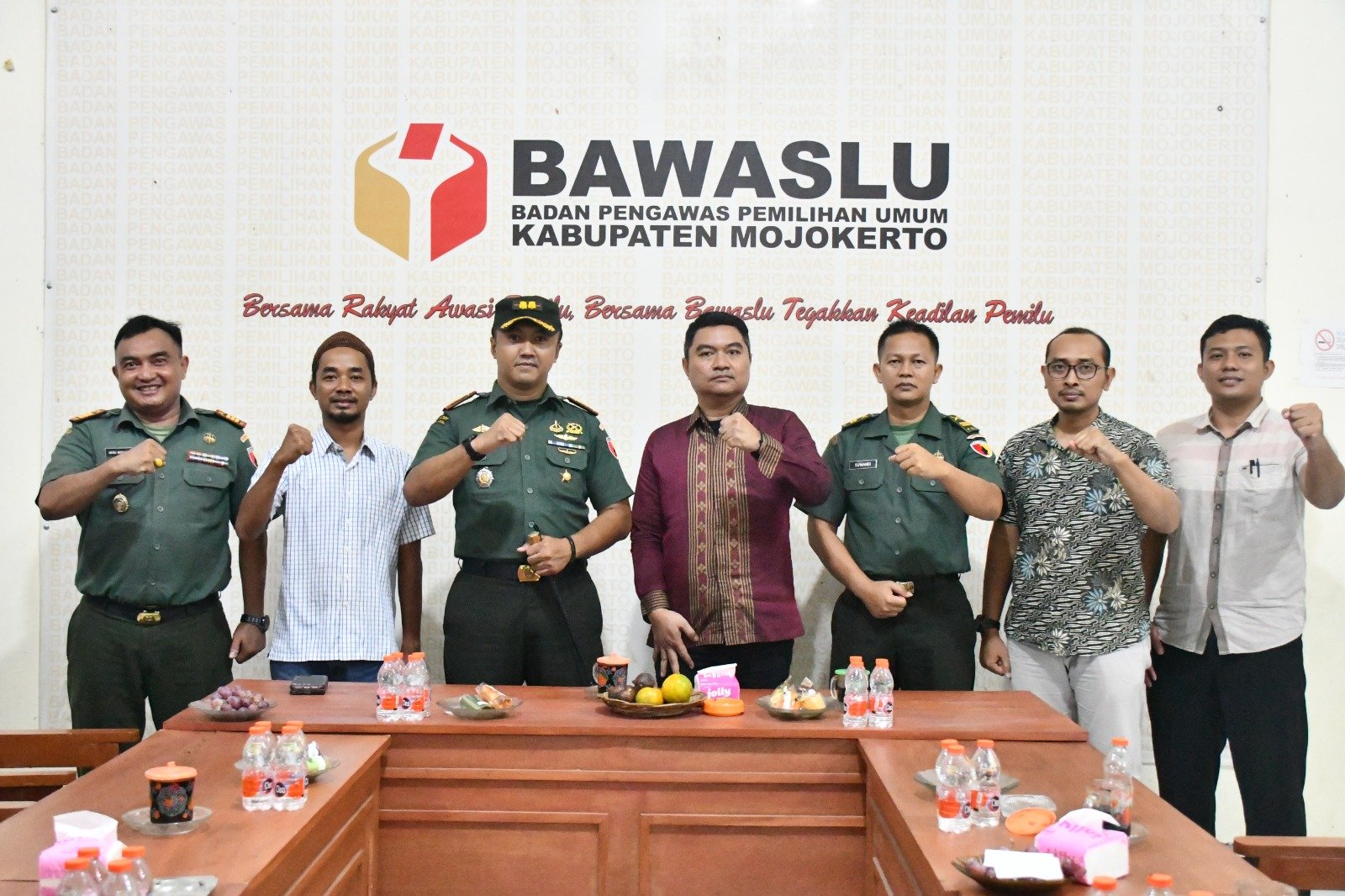 Dandim Mojokerto Silaturahmi Dengan Bawaslu Kabupaten & Kota Mojokerto