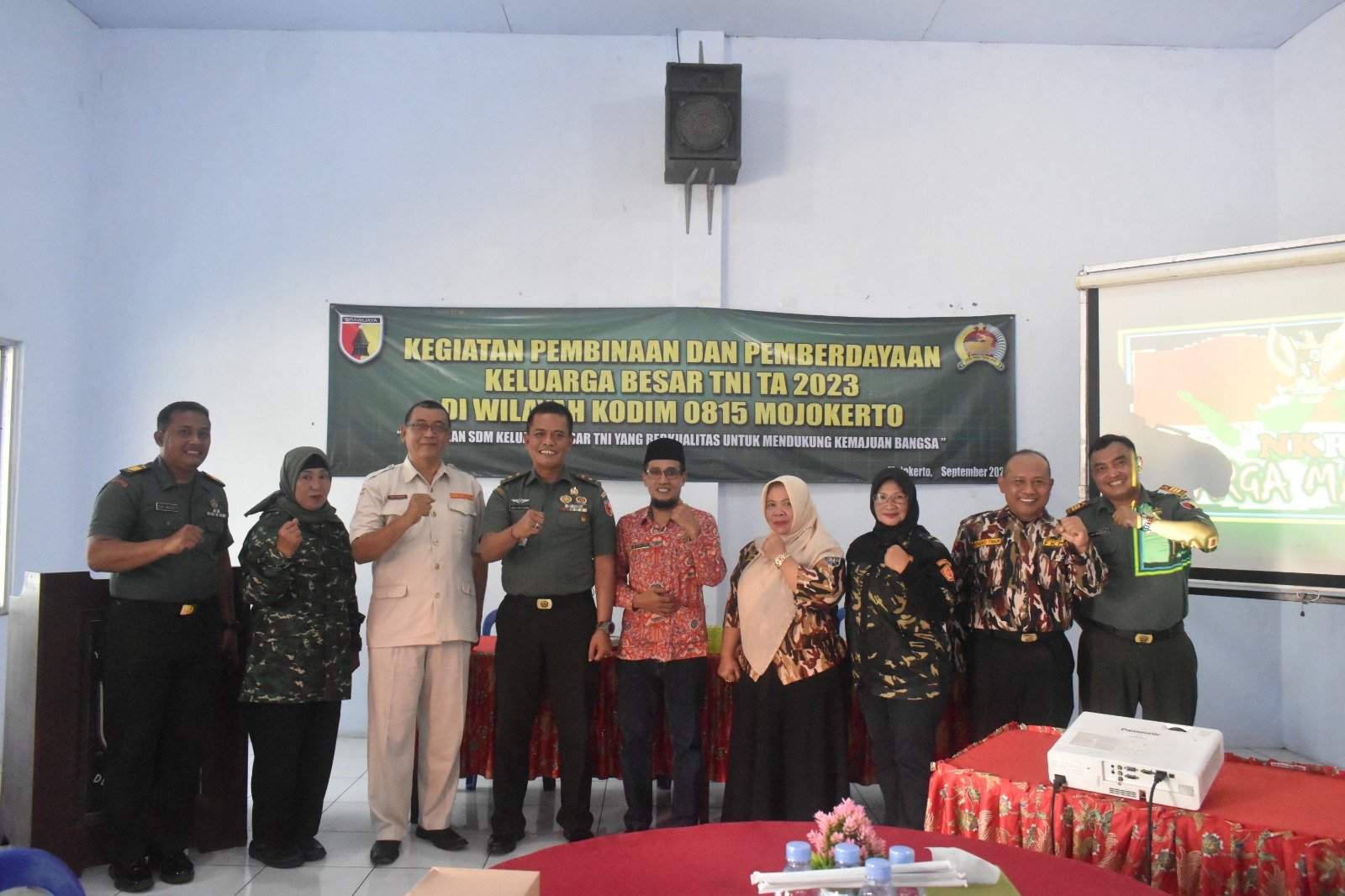 Kodim 0815 Mojokerto Gelar Pembinaan & Pemberdayaan Keluarga TNI AD TA. 2023