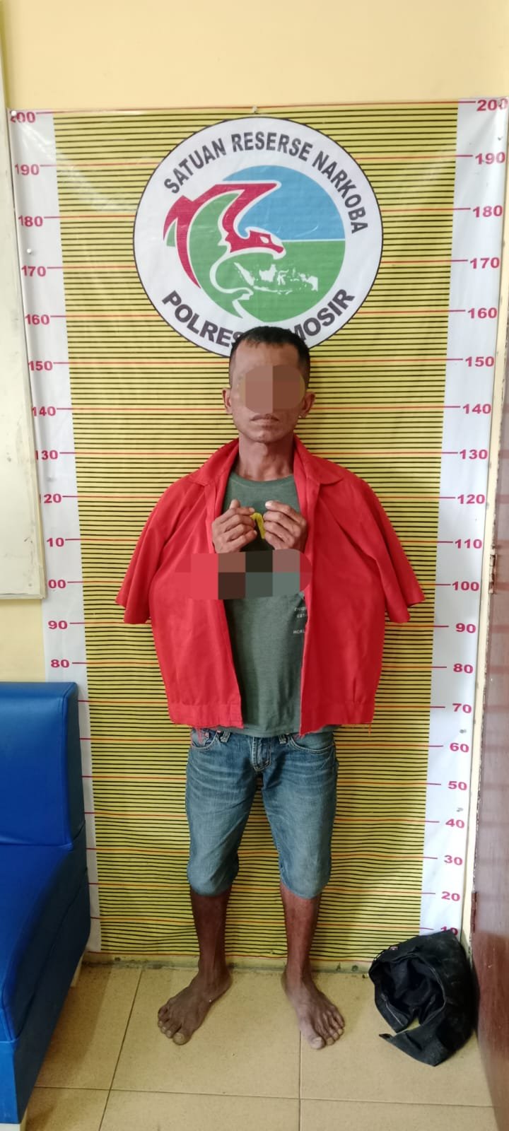 Pelaku Bandar Narkotika Jenis Sabu Ditangkap di Samosir