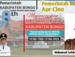 Pemerintah Dusun Aur Cino Mengucapkan Dirgahayu Ke-58 Kabupaten Bungo