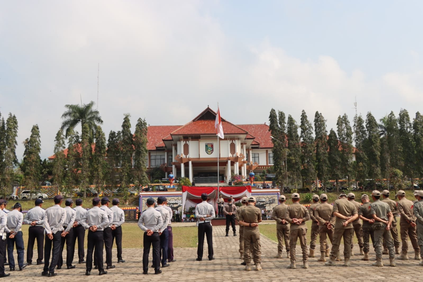 Siap Amankan Pemilu 2024, Polres Tanggamus Sinergi Gelar Pasukan Operasi Mantap Brata