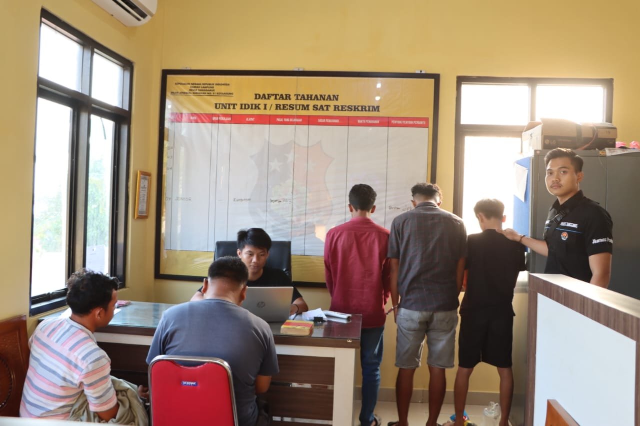 Luar Biasa, Kembali Tekab 308 Polres Tanggamus Bekuk Komplotan Curanmor di Wonosobo Berikut Lima Penadah