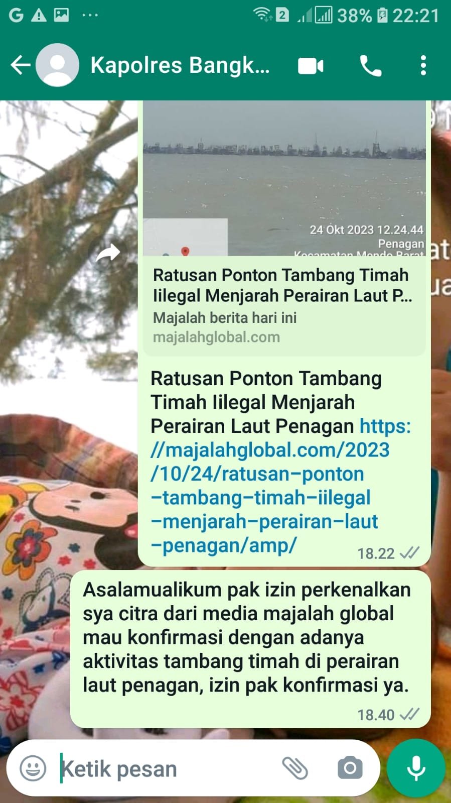 Ratusan Ponton Mengapung di Perairan Laut Penagan APH Tutup Mata